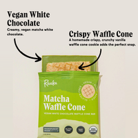 Matcha White Chocolate Waffle Cone Bar