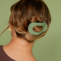 Circle Cutout Flat Claw Clip