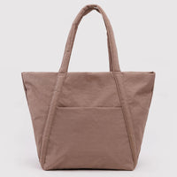 Brown cloud tote bag