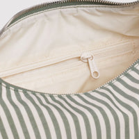 Nylon Meringue Bag - Sage Stripe