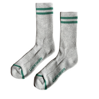 Extended Boyfriend Men's Socks - Grey/Green