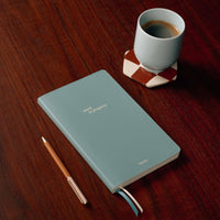 Work in Progress PU Leather Lined Notebook