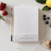 Paintable Notecards - Fruit