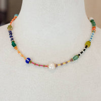Prism Seed Bead Necklace