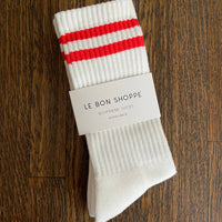 Extended Boyfriend Men's Socks - Clean White