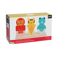 Lion, Tiger, Bear Wooden Stacking Puzzle