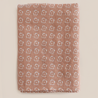 burnt sienna floral linen dinner napkins set of 4