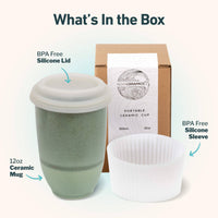 Emerald Ceramic Travel Mug - 12 oz