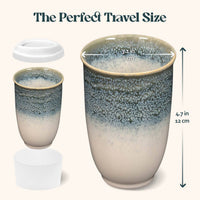 Glacier Ceramic Travel Mug - 12 oz