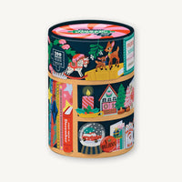 200 pieces christmas puzzle in tube