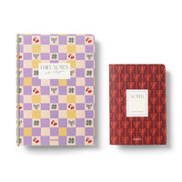 Checkerboard & Bows Softcover Notebook Set
