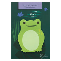 Sticky notes with a frog design