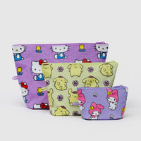 three travel pouches hello kitty themed