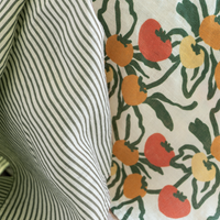 Classic Stripe Grove - Linen Tea Towel