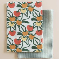 Classic Stripe Grove - Linen Tea Towel