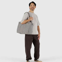 Small Cloud Carry-On Bag - Black & White Gingham