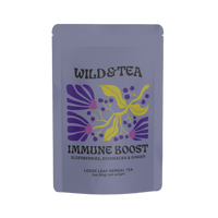 immune boost herbal loose leaf tea elderberries echinacea and ginger