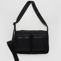 black nylon crossbody