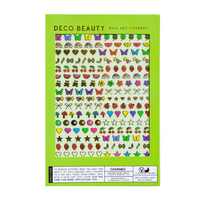 nail art stickers with rainbows butterflies bows lady bugs cherries and hearts