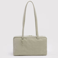 celadon/light sage nylon bowler handbag