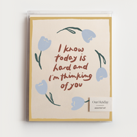 an assorted set of 6 cards sympathy and love and friendship