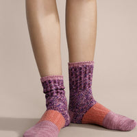 Pixie Dapple Crew Socks - Mulberry
