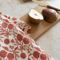 Pomegranate - Linen Tea Towel