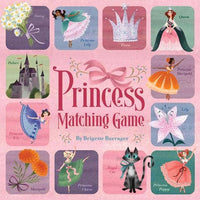 princess Matching Game book with colorful illustrations and text.