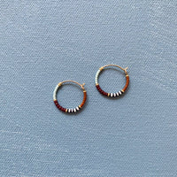 Beaded Hoop Earrings