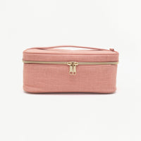 Beauty pouch with salmon coloring