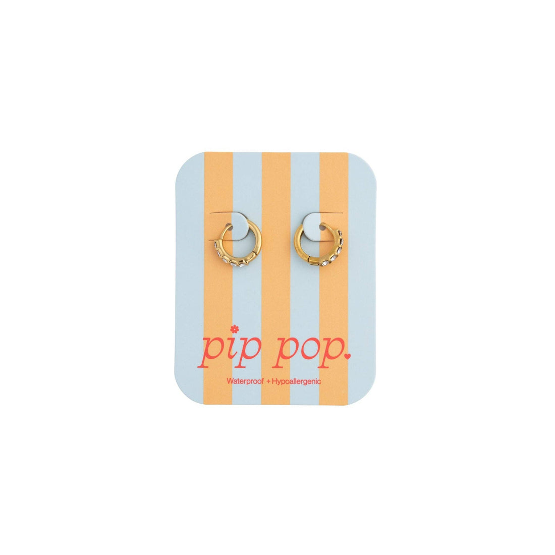 Pip Pop Post Hoops - Dainty Gem