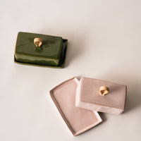 Balboa Butter Dish - Dark Green