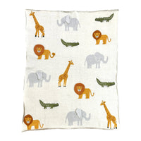 Organic Knit Baby Blanket - Safari