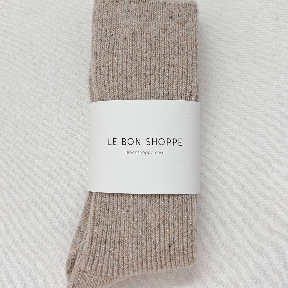 Winter Sparkle Socks - Champagne