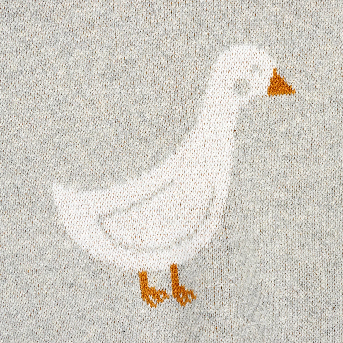Organic Knit Baby Blanket - Duck Waddle