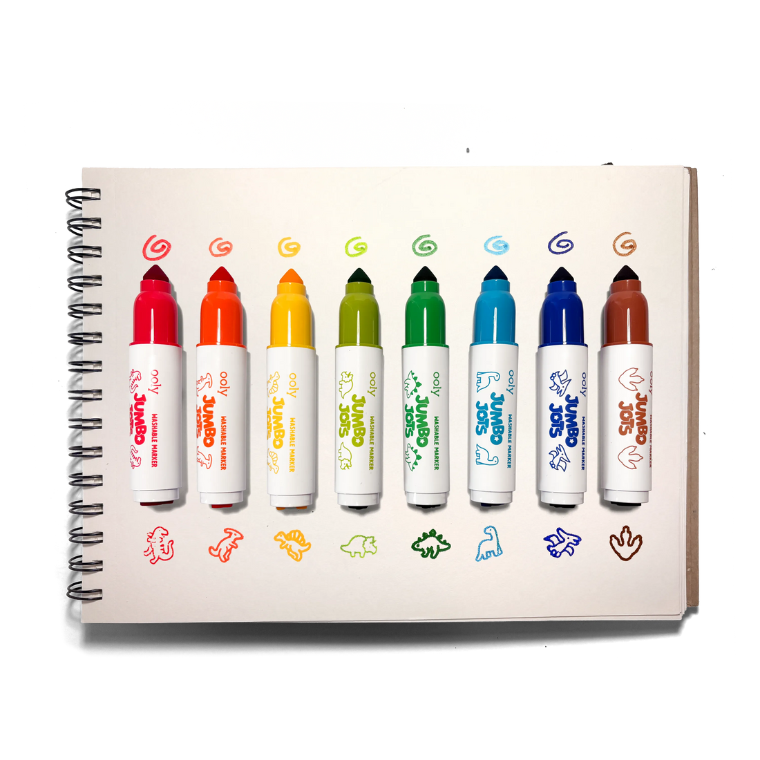 Jumbo Jots Dual Tip Dinosaur Stamp Markers