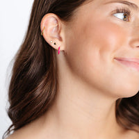 Pip Pop Post Earrings - Mini Enamel Heart