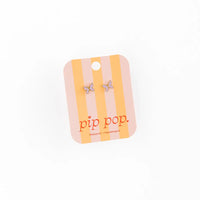 Pip Pop Post Studs - Lilac Enamel Butterfly