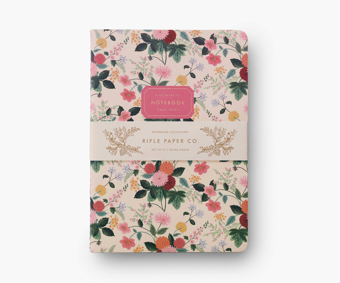 Dahlia Notebooks - Assorted Set of 3