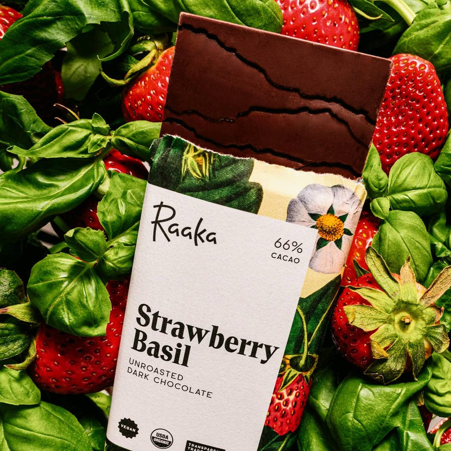 Strawberry Basil Chocolate Bar