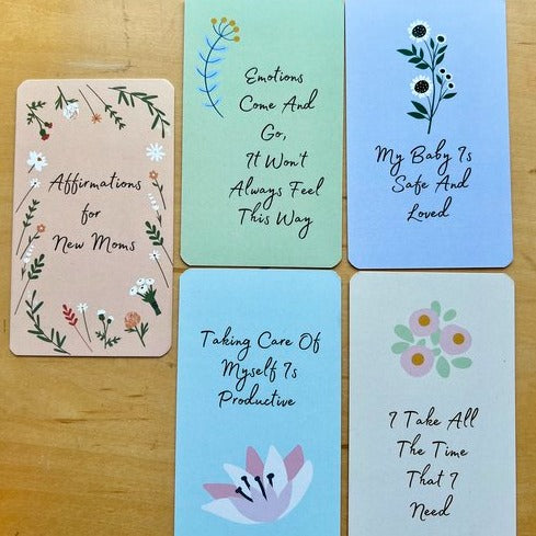 Affirmations for New Moms Card Deck