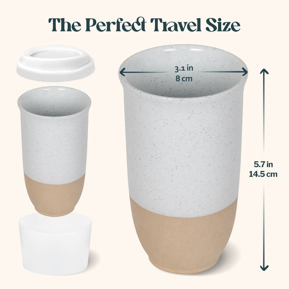 Dune Ceramic Travel Mug - 16 oz
