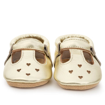 Mary Jane Baby Leather Moccasins