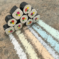 Sushi Maki Roll Sidewalk Chalk