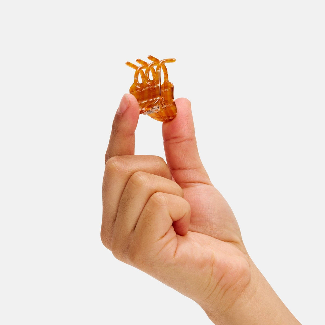 Chunks Mini Claw in Caramel Plaid