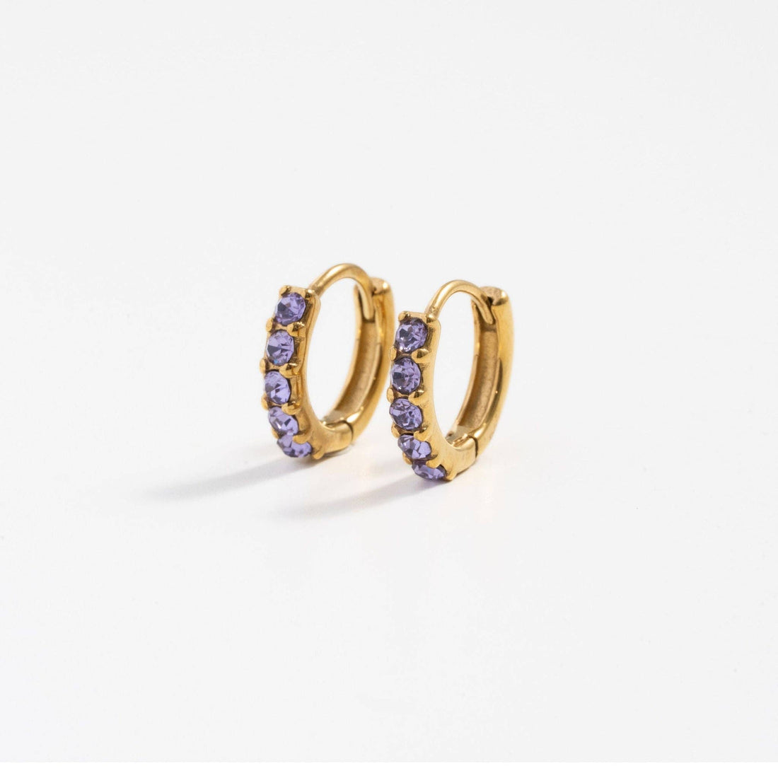 Pip Pop Post Hoops - Dainty Gem