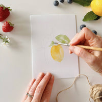 Paintable Notecards - Fruit