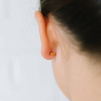 Pip Pop Post Earrings - Gold Bow