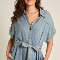 Denim Button Down Dress