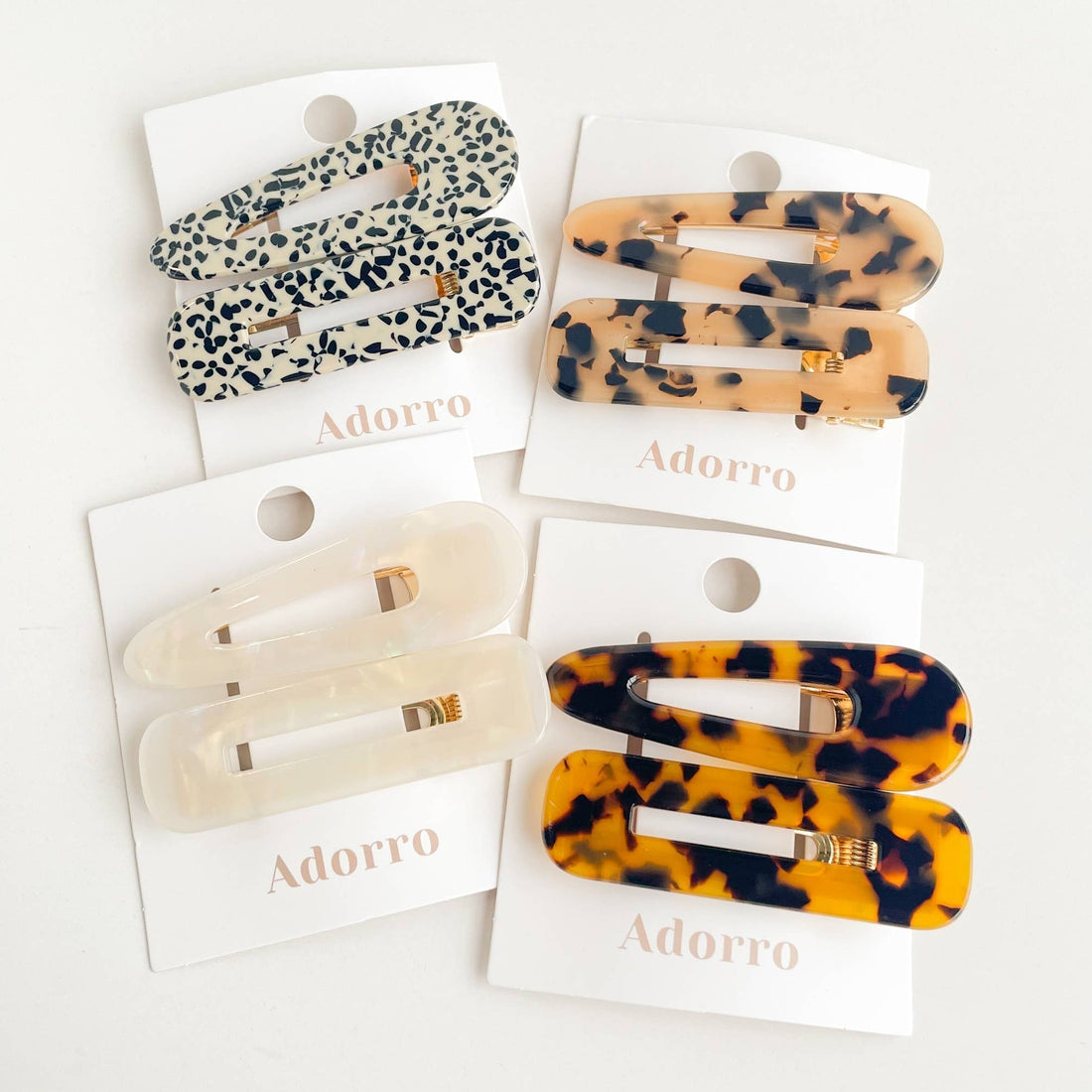 Gemma Hair Clips - Speckled